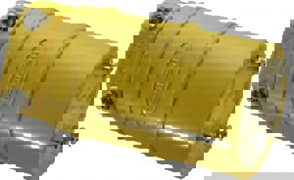 Straight Blade Connector: Commercial, 5-15R, 125VAC, Yellow